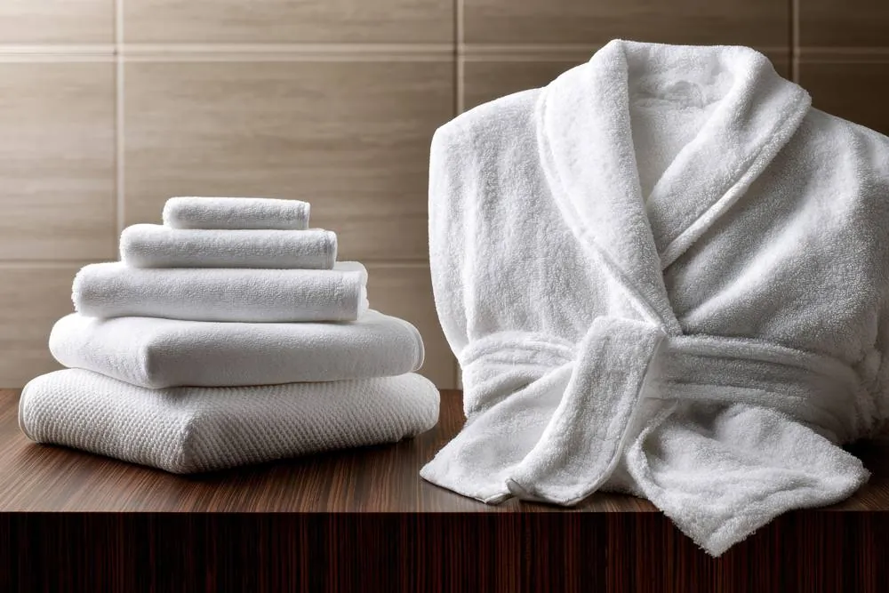 Washcloths and robe