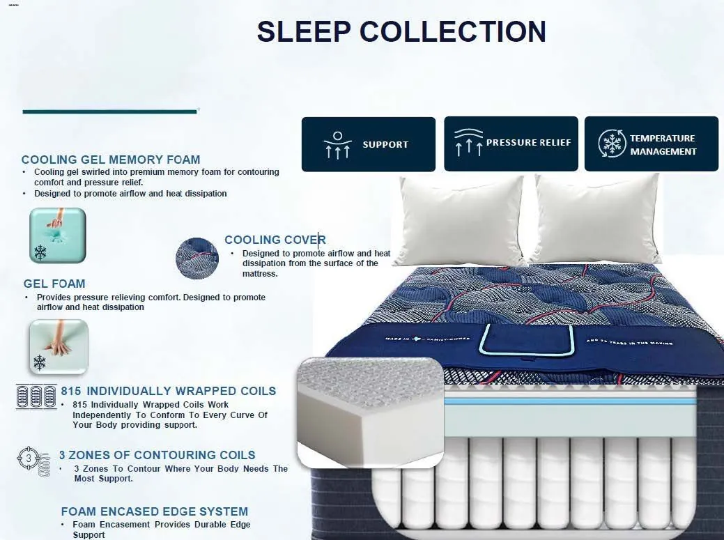 Odyssey sleep collection specification sheet